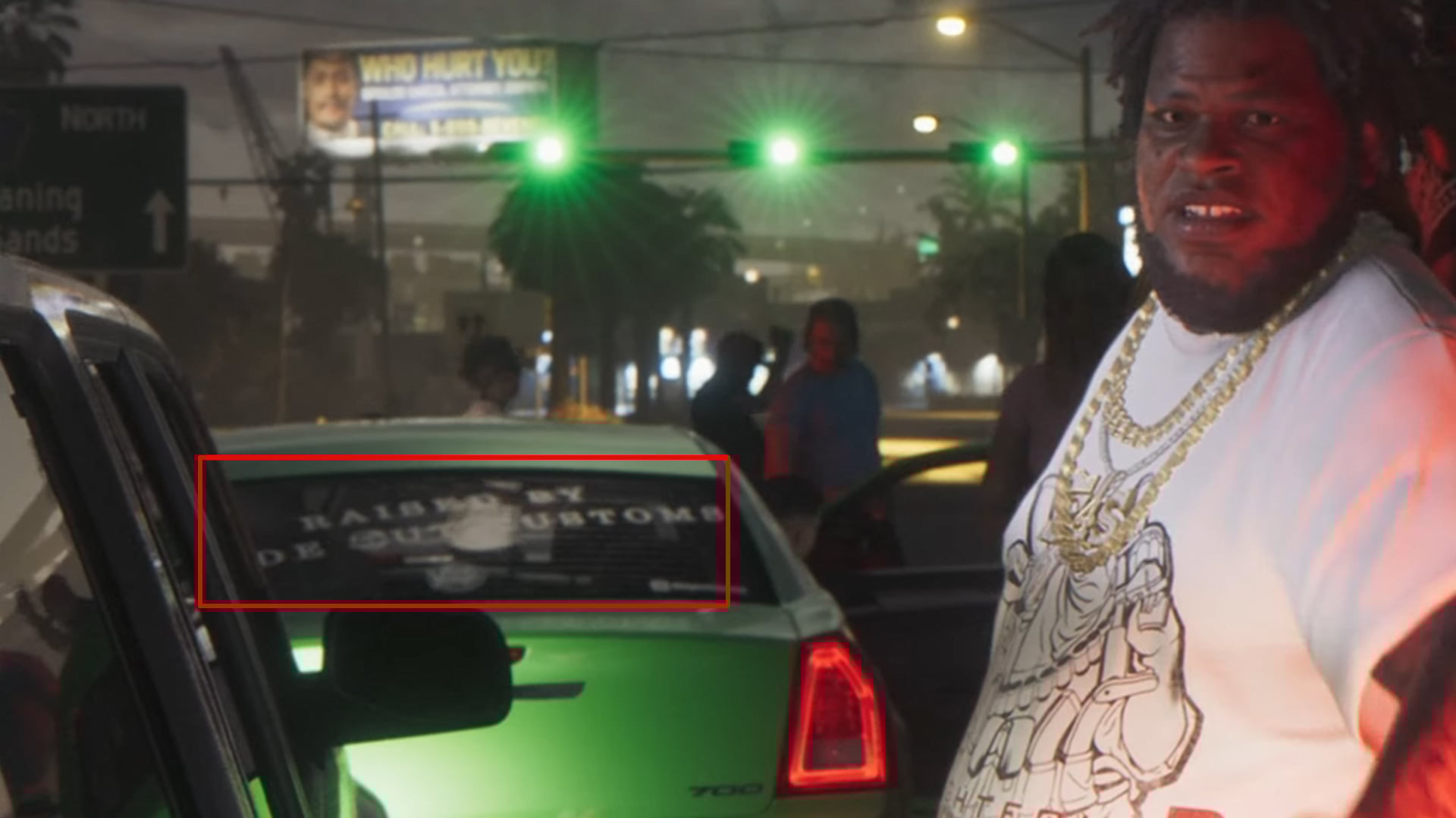 Ride Out Customs sticker.