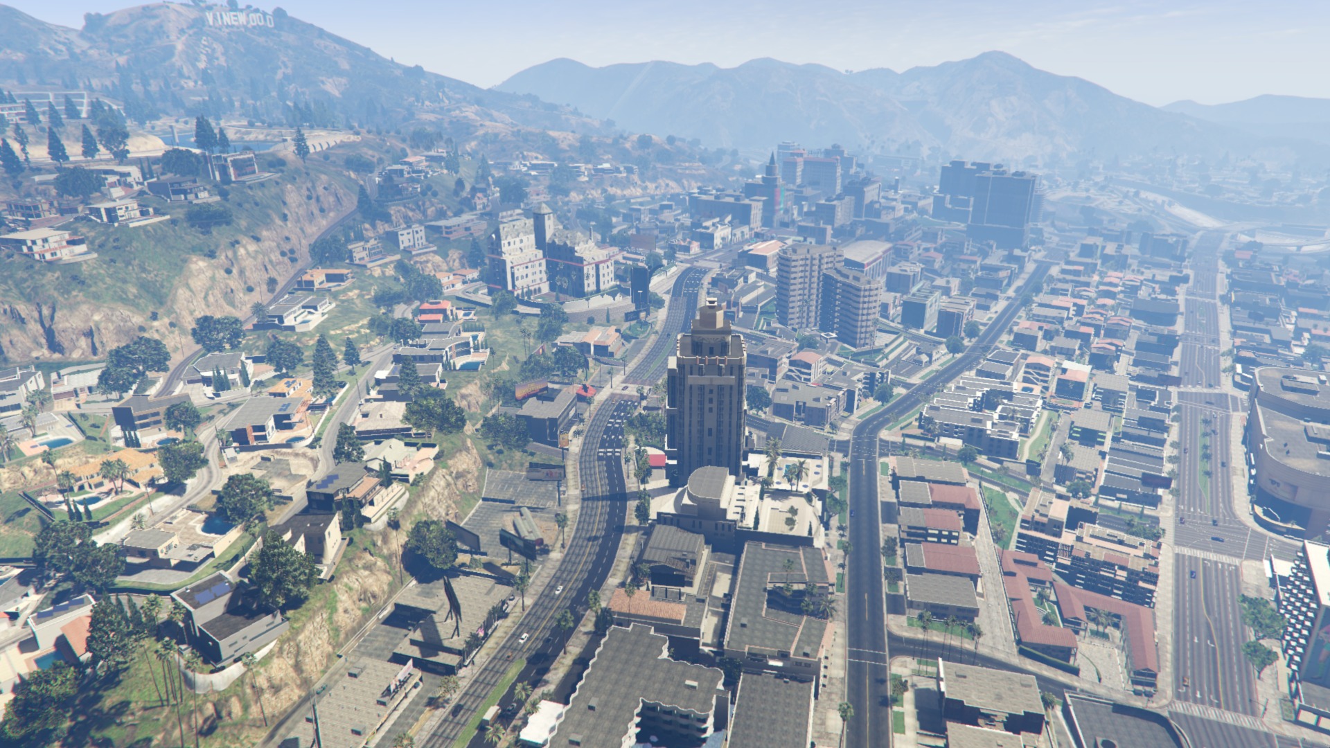 Overview of Vinewood.