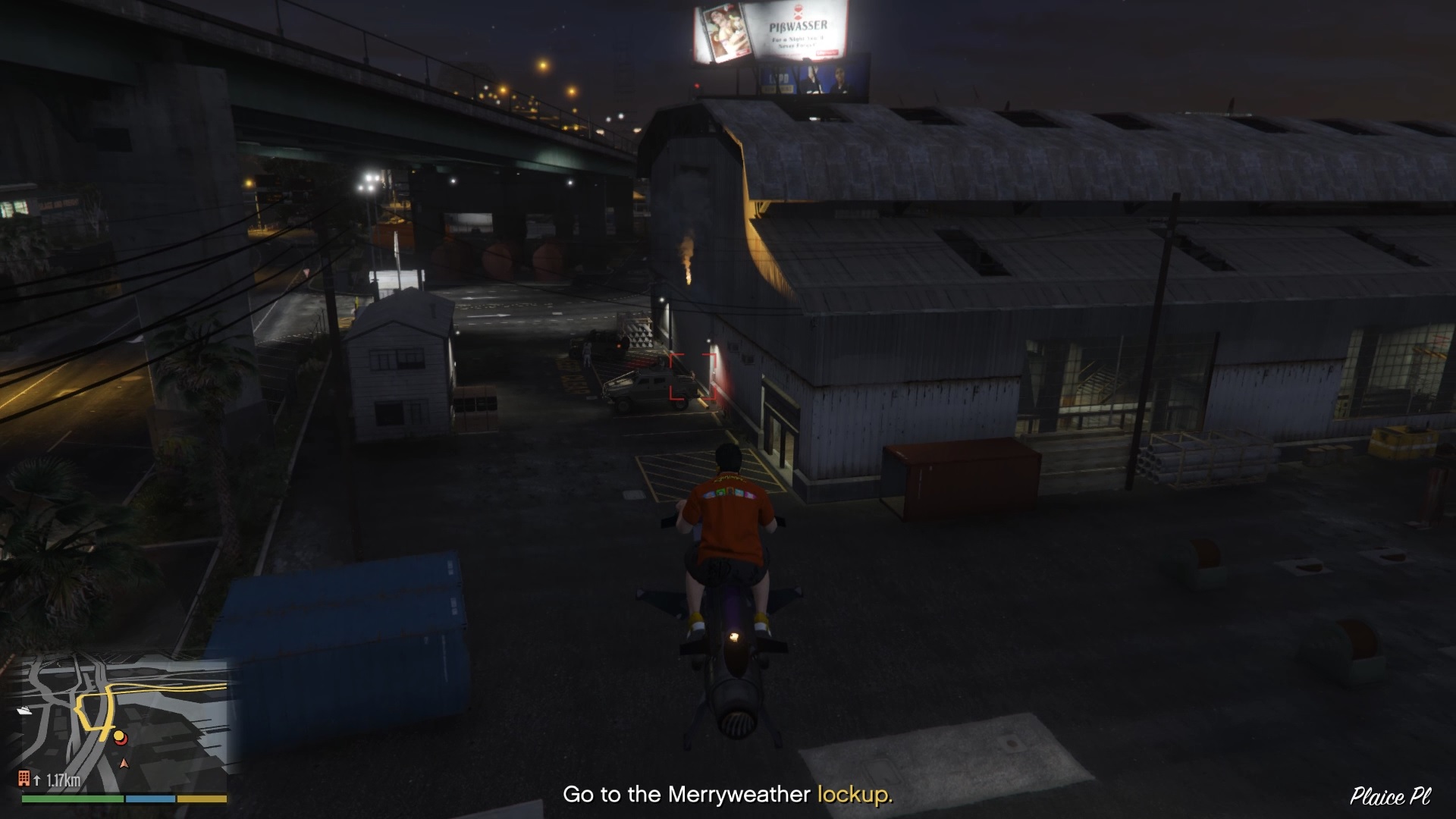 Heavily guarded Merryweather lockup.