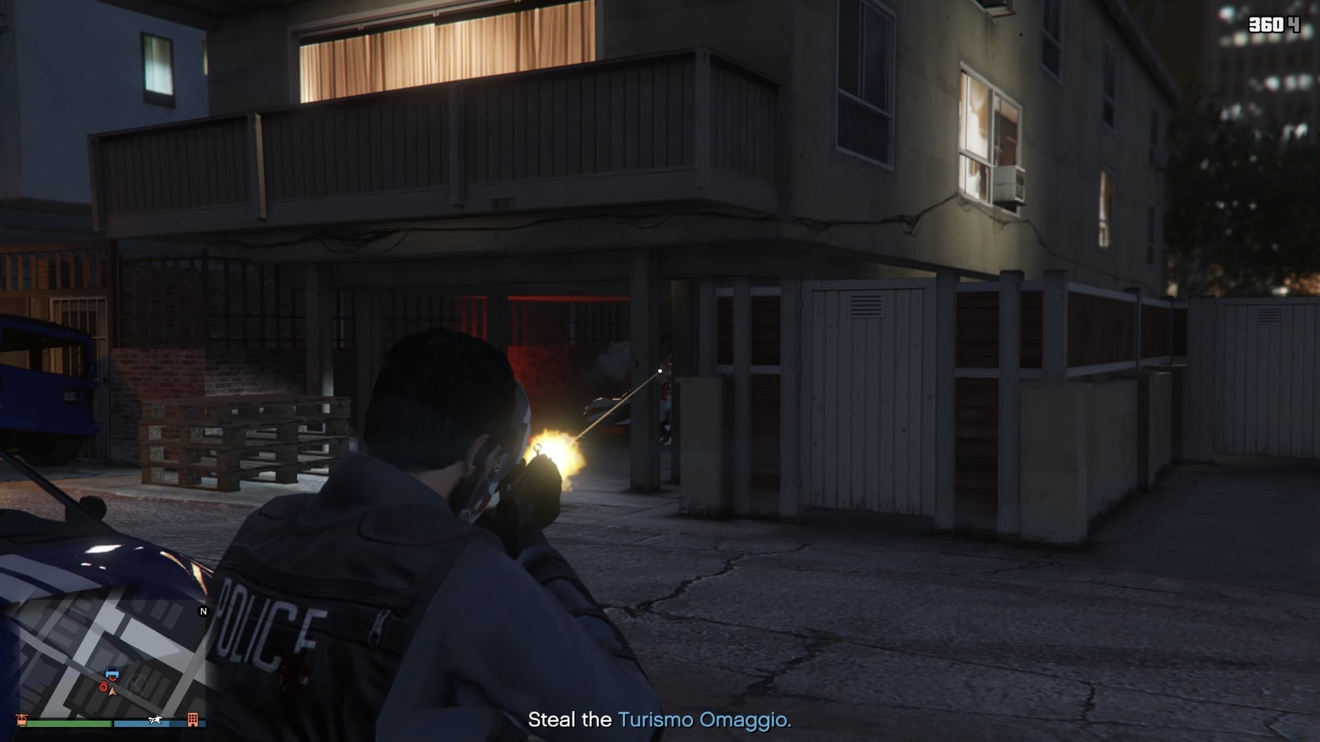 You will find that the Turismo Omaggio is heavily guarded by many gang members. Take them all out.