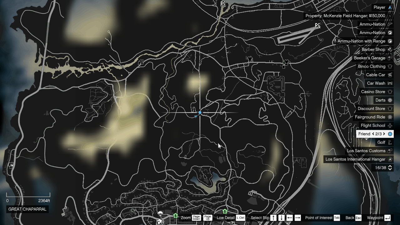 The event location near Great Chaparral just by Baytree Canyon Road in Grand Senora Desert