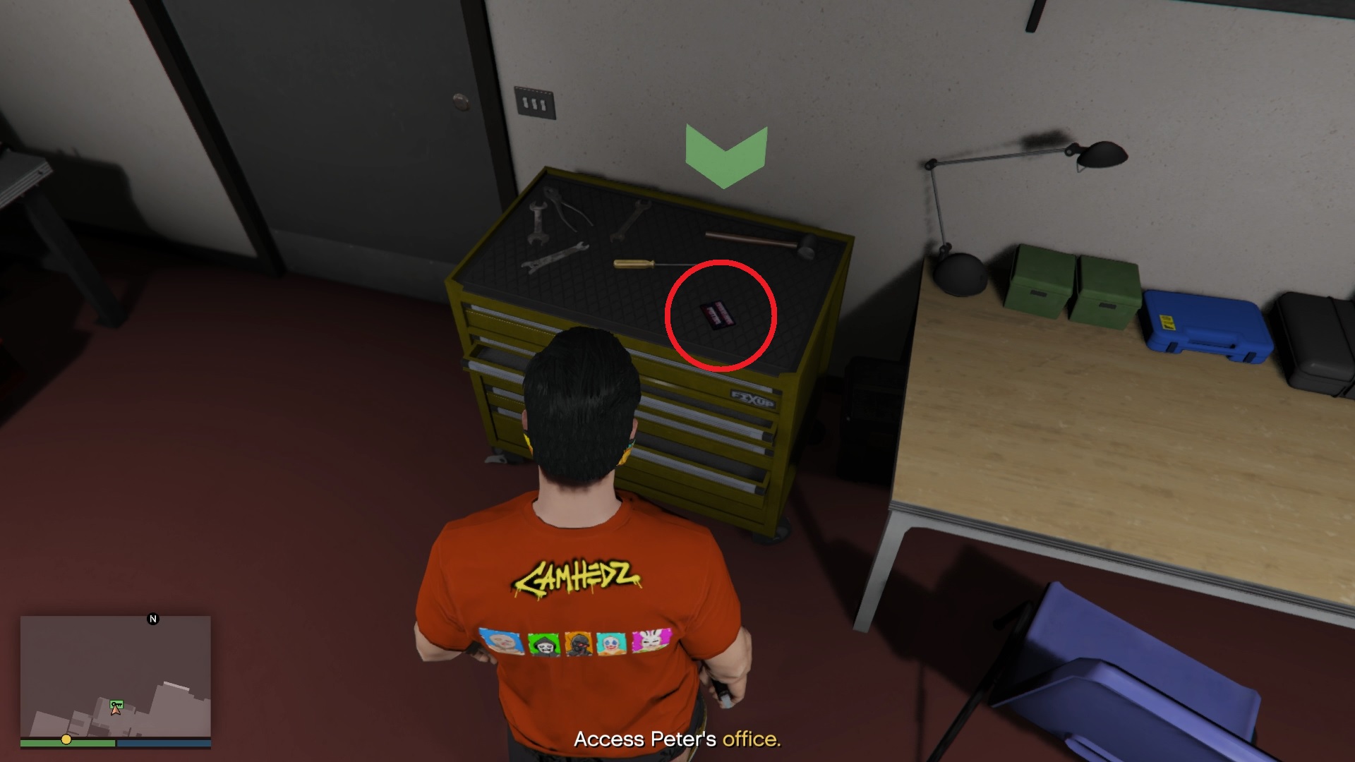 Luckily for us, it was on the toolbox.