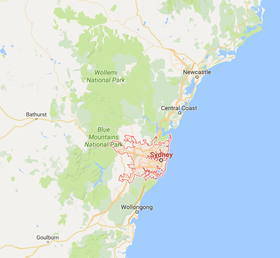 The real-world area in question.