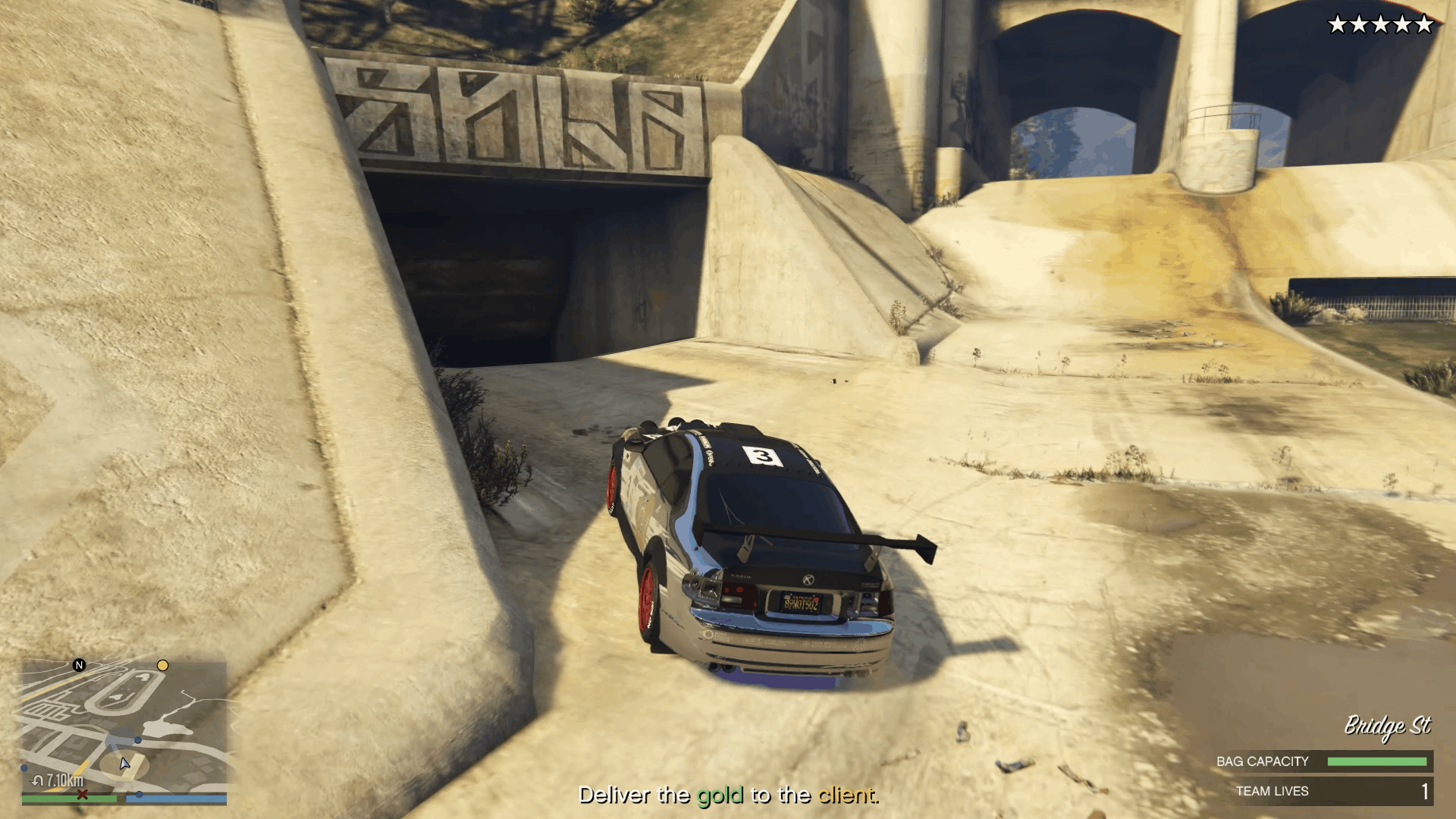 Sewer tunnel entrance