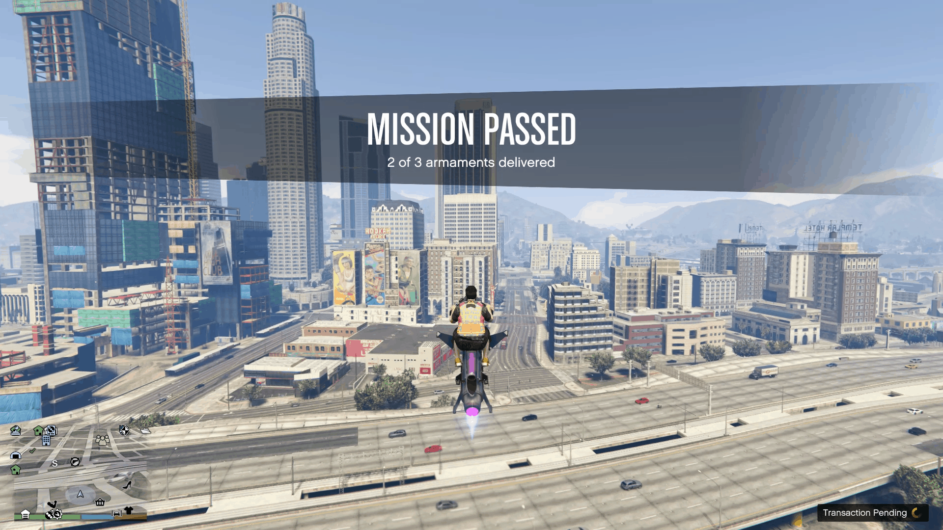 Mission completes once the timer finishes