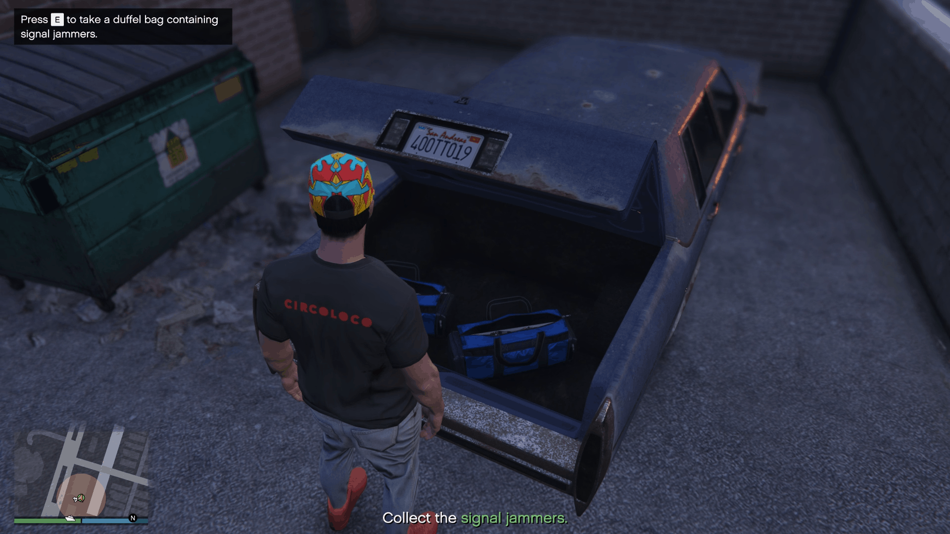 Emperor's trunk with the signal jammers