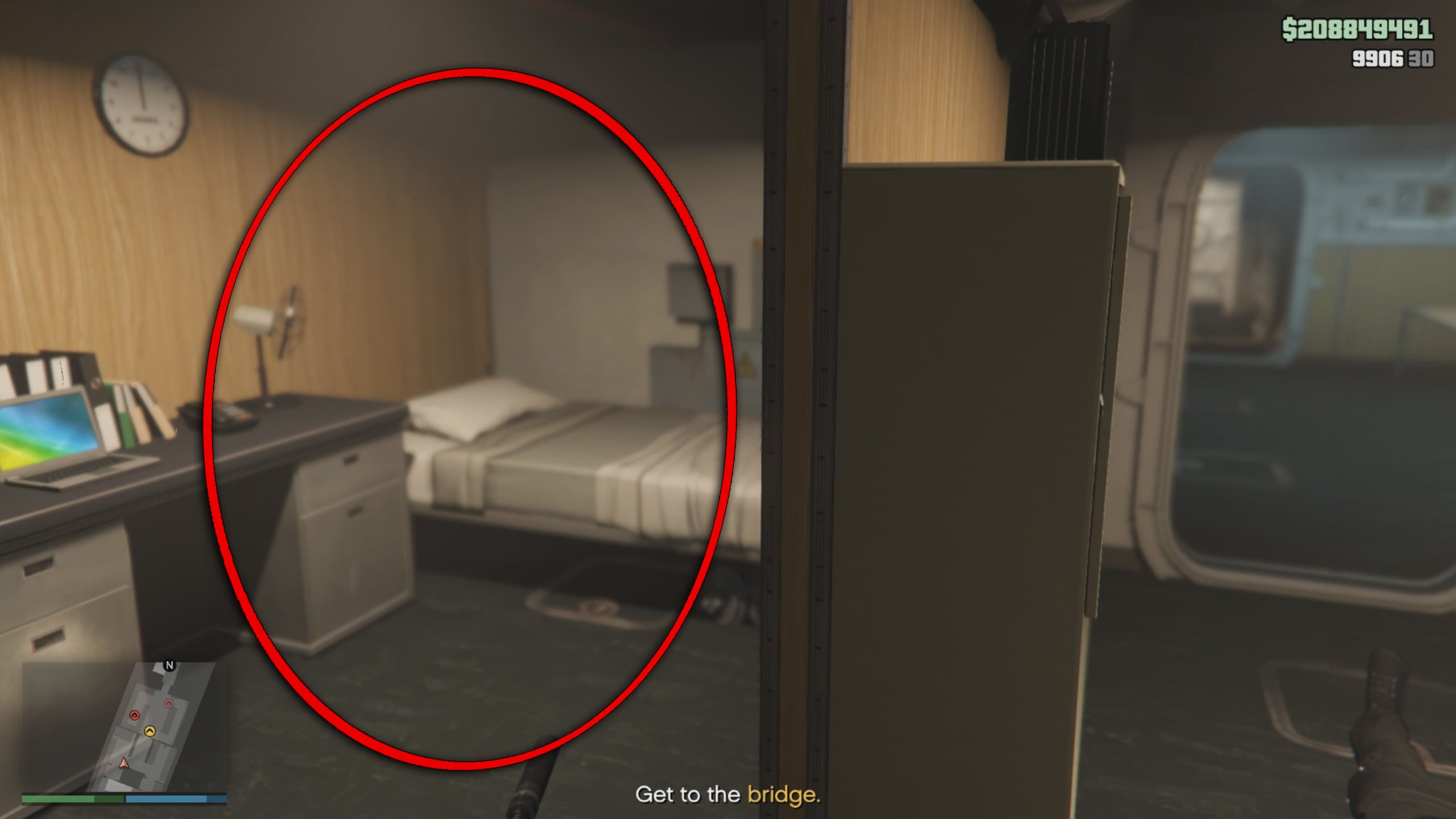 Third spawn location of the head of security.