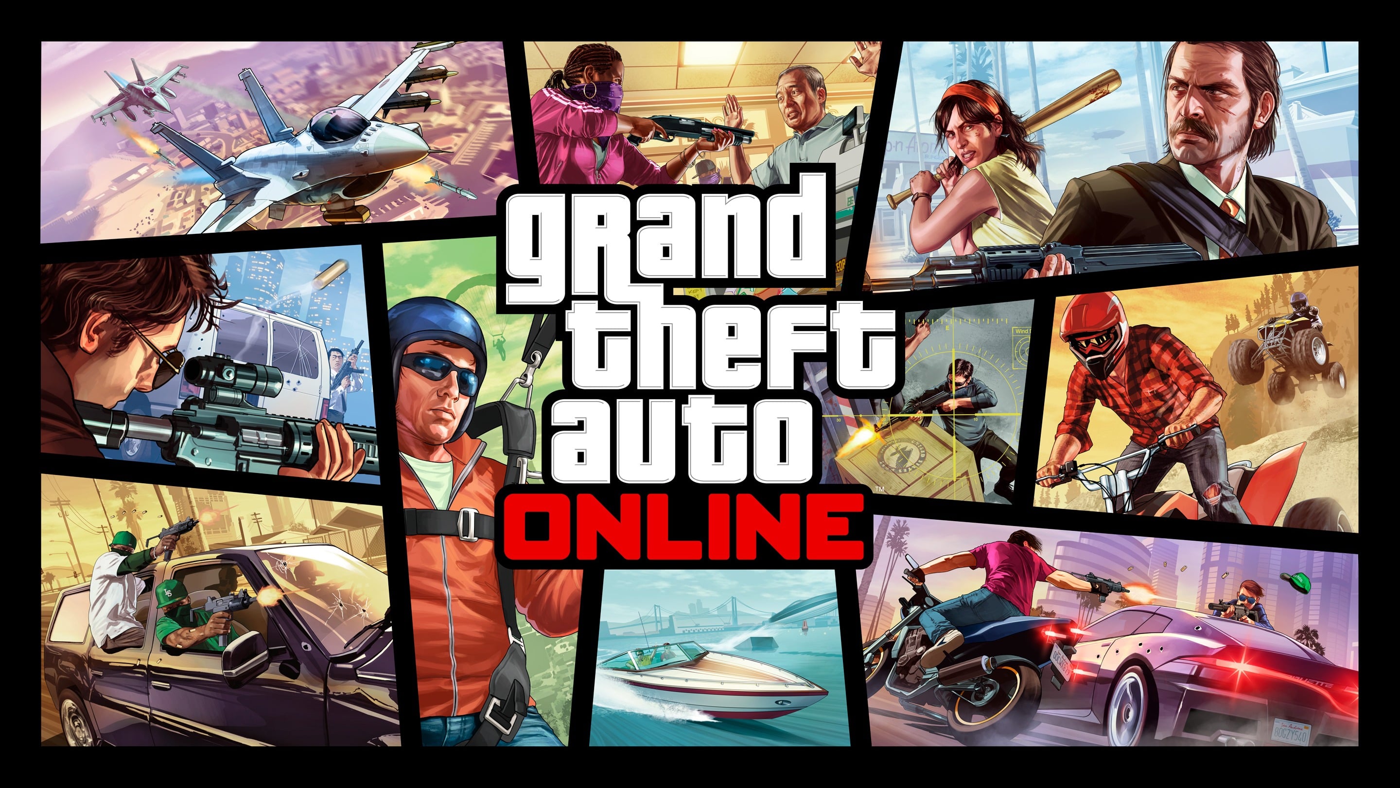 Official promotional artwork for GTA Online.
