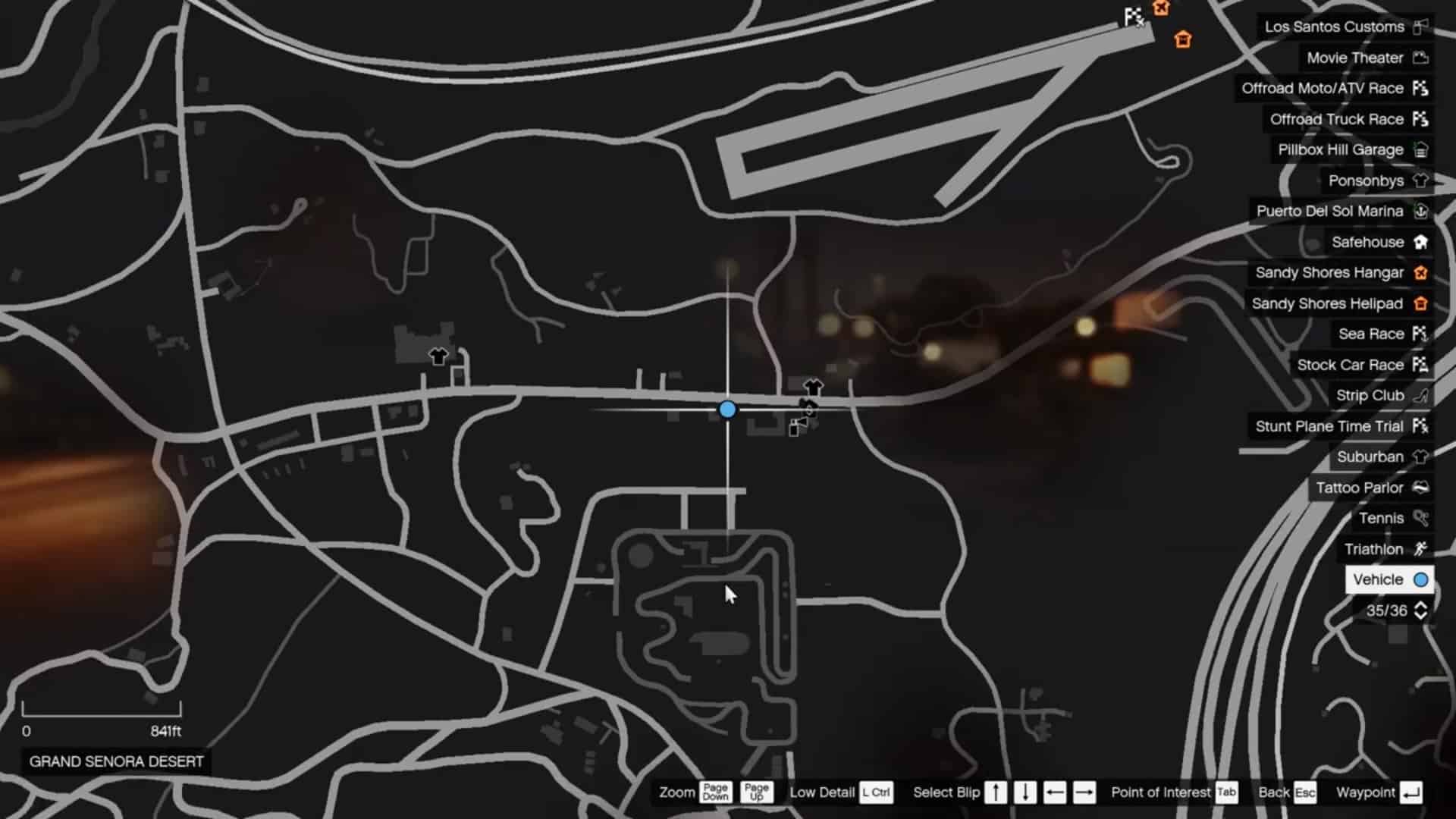 Duke O'Death Car Location in Grand Senora Desert