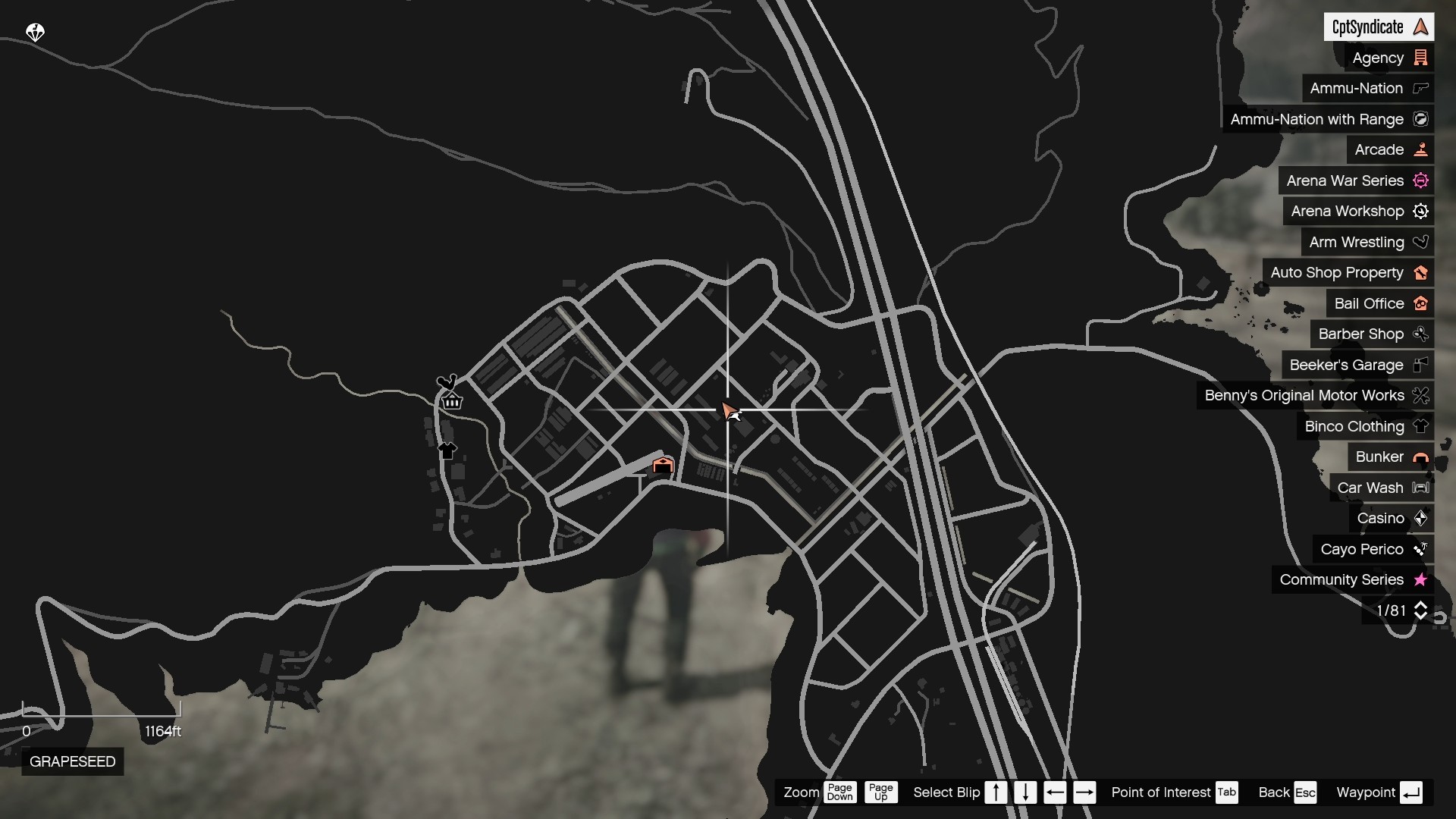 Cow's location on the map.