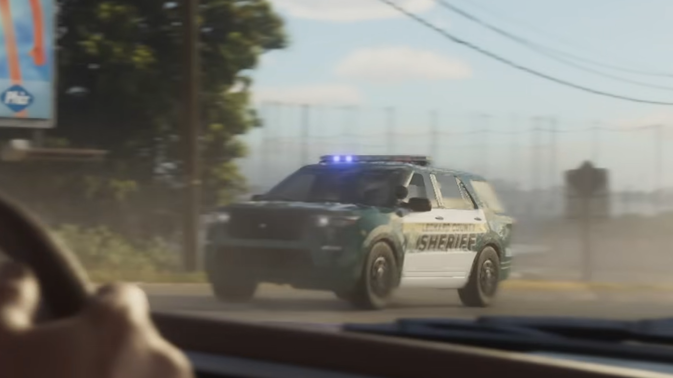 Unnamed Police SUV covered in the Leonard County green-and-white livery.