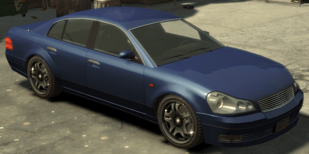 Stevie's car theft variant of the Karin Intruder as seen in GTA IV.