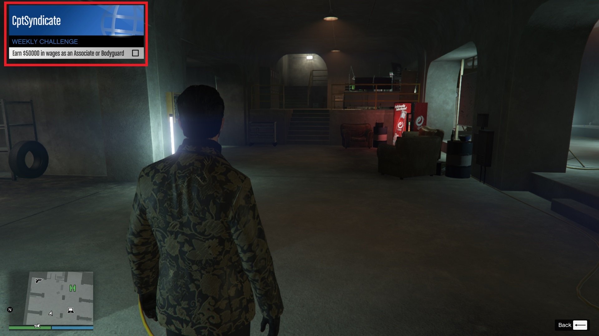 The Weekly Challenge can also be accessed from the interaction menu under the 'Challenges' section.