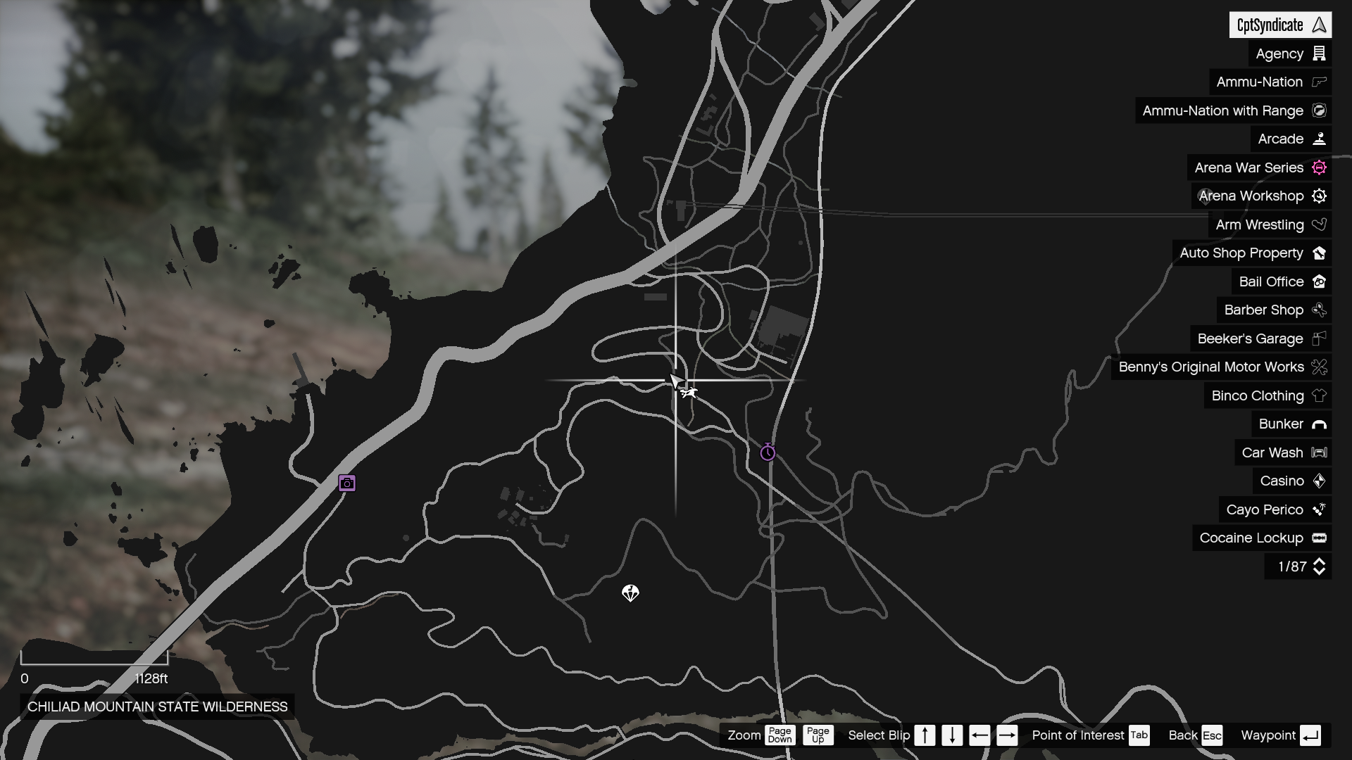 One of the many Deer locations in the wilderness.