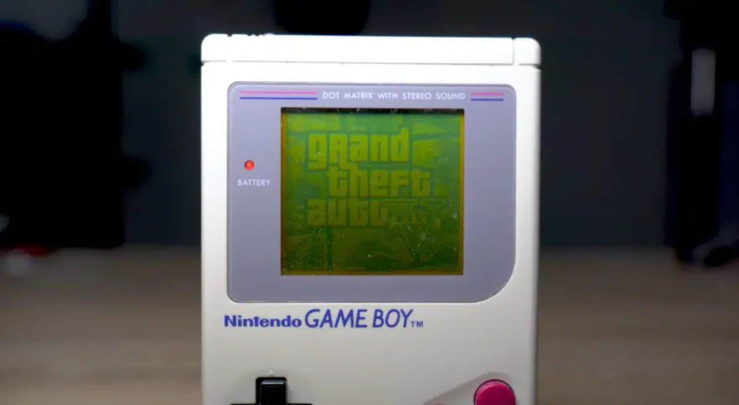 Grand Theft Auto 5 Streamed To A Game Boy