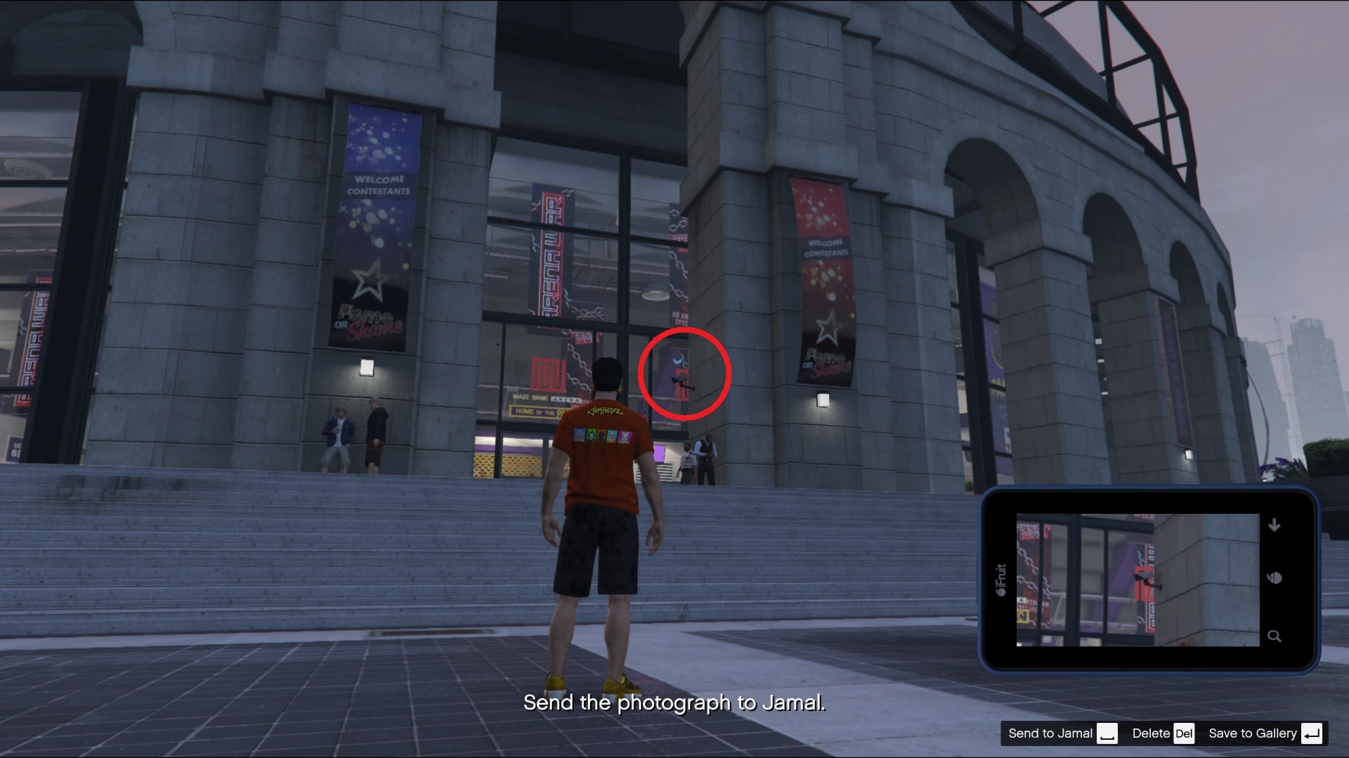 Security camera point of interest.