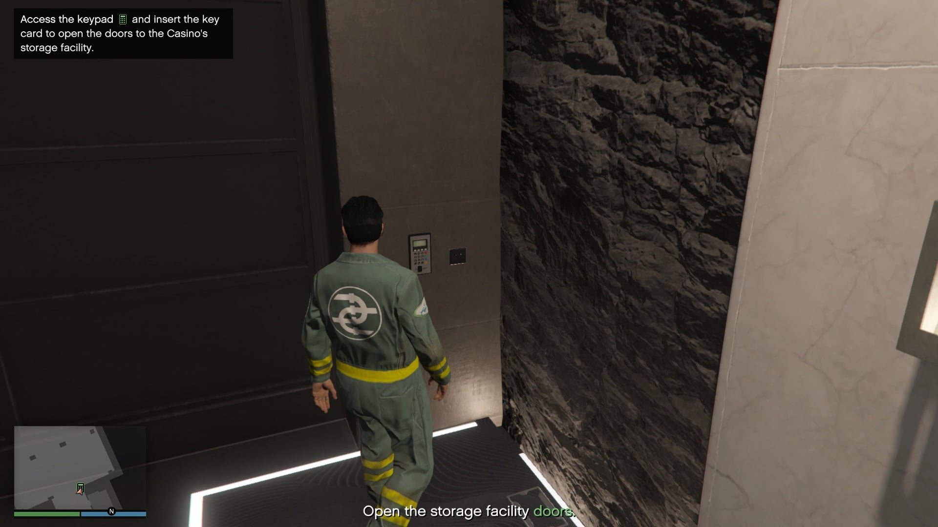 Casino storage facility keypad.