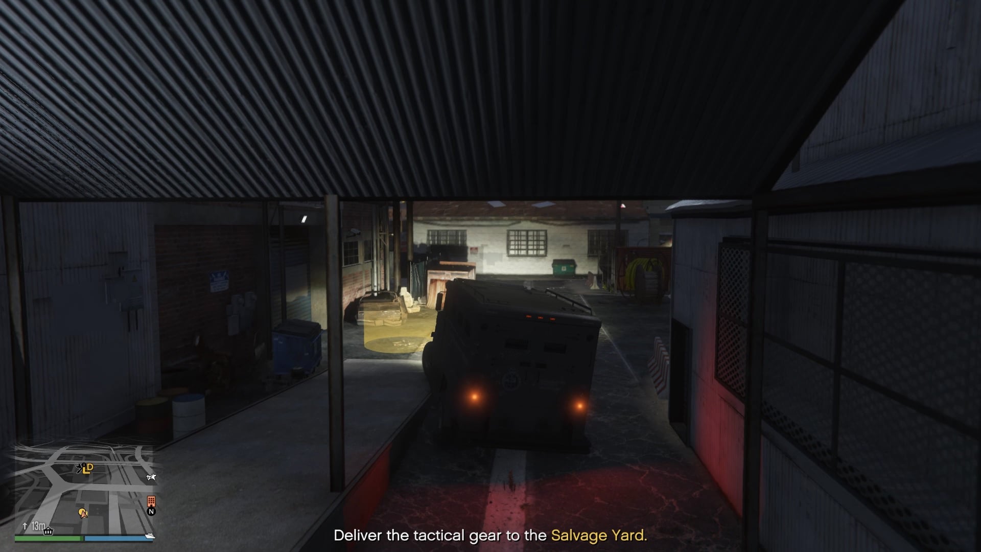 You will have enemies following you, but you can ignore them as the riot van is quite tanky and has good protection.