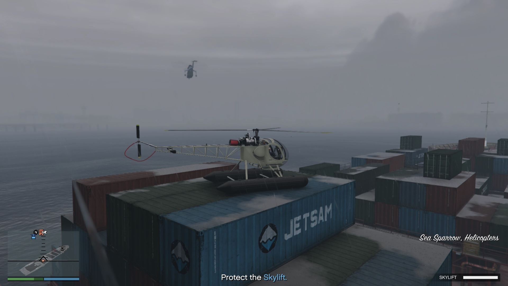 Do not let the Skylift's health drop below 80%.