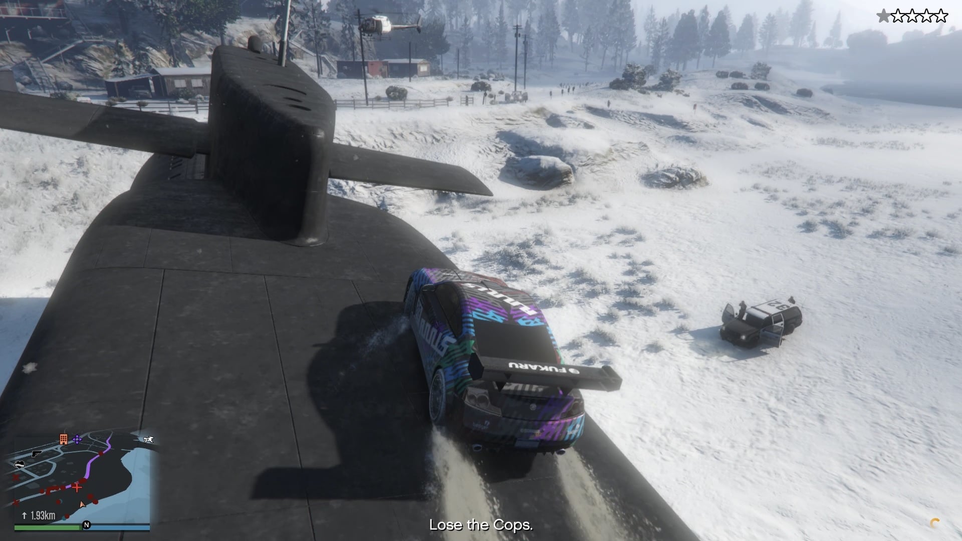 Go all the way to the left side to reach the tracks.