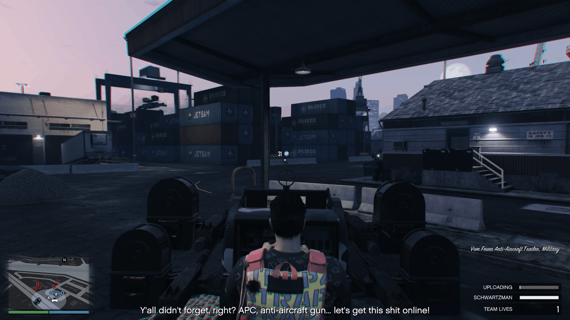 Eliminating Merryweather soldiers using the AAG