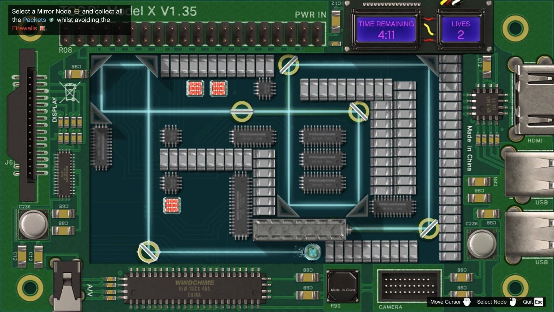 Make sure you avoid the "red packets" called firewalls.