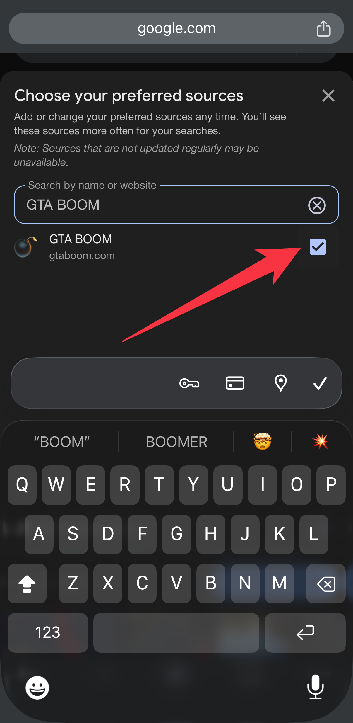 GTA BOOM selected as a preferred source on Google with a verified checkmark.