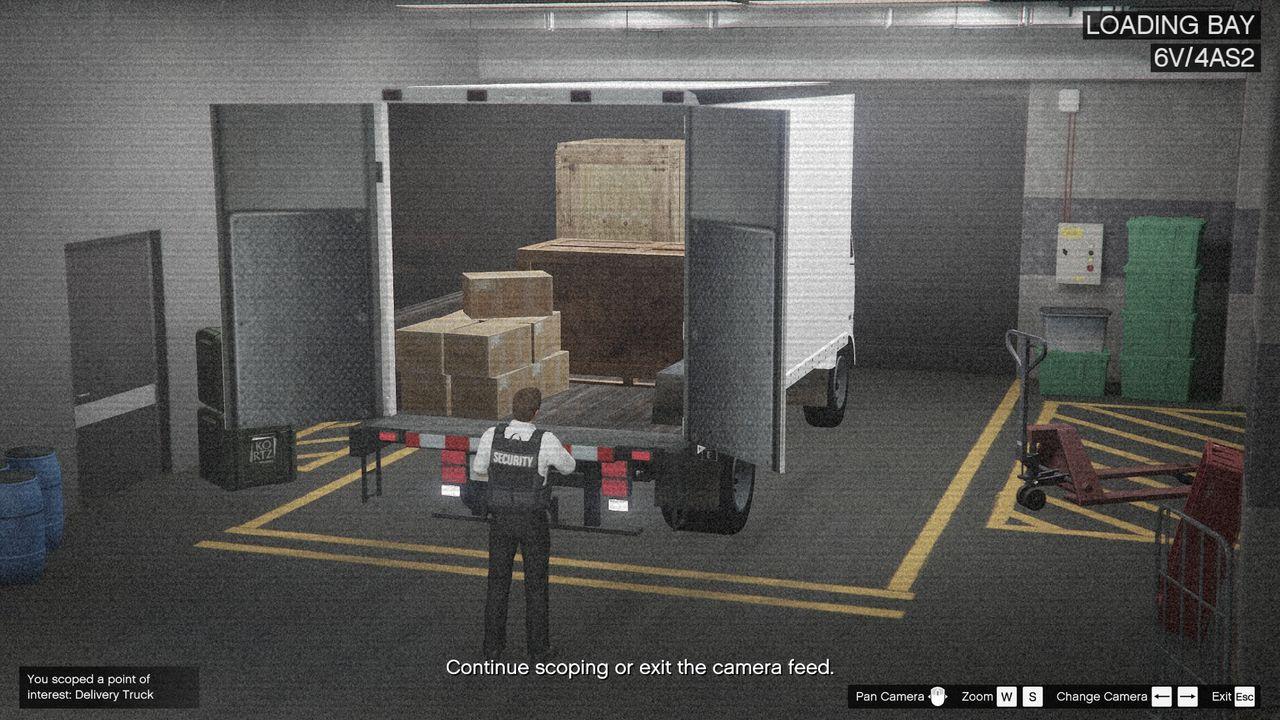 The delivery truck.