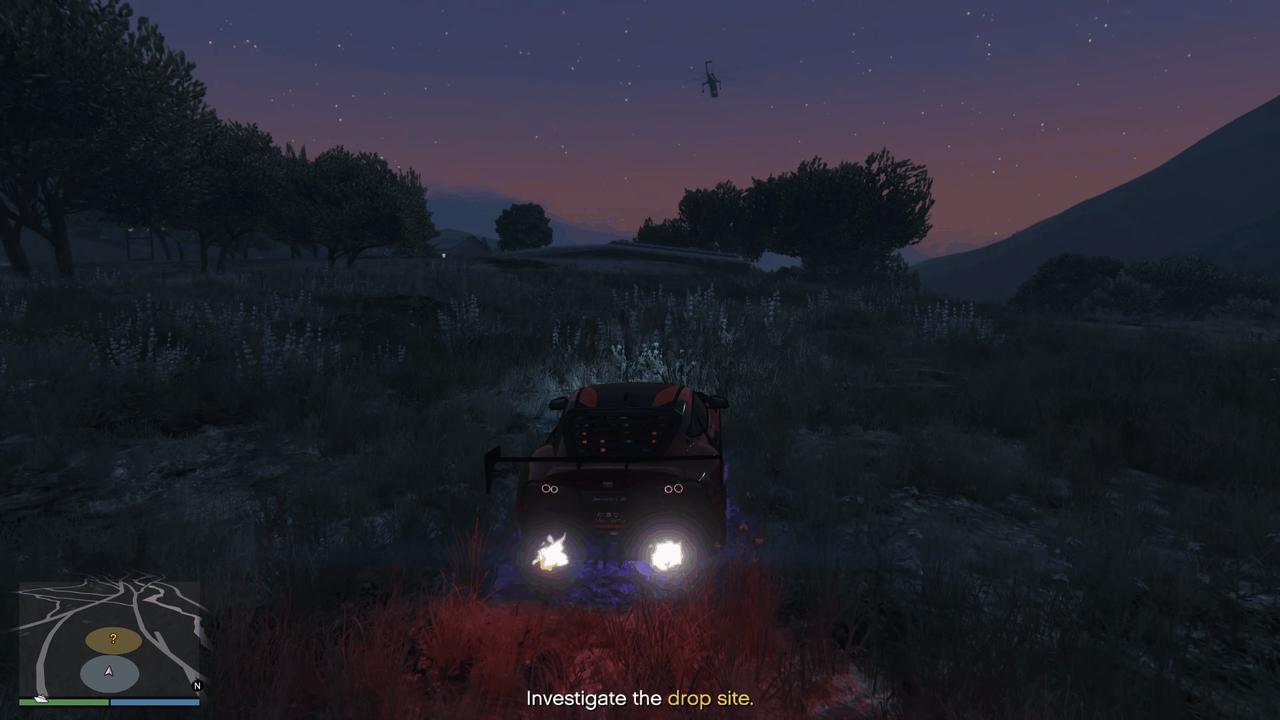 Driving to the drop site to investigate it