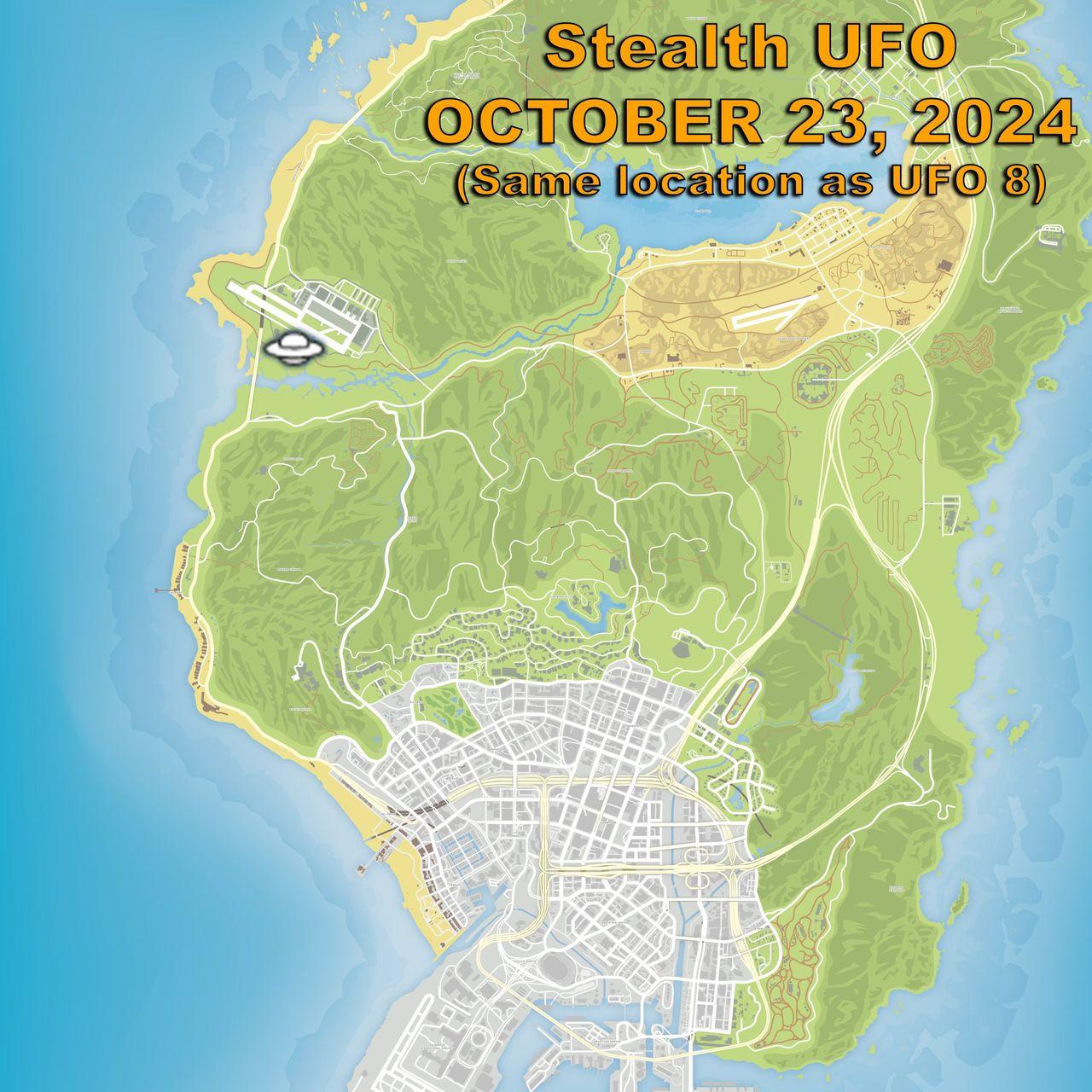 All UFO Sightseeing Locations In GTA Online Halloween Event 2025 Stealth UFO Location Scaled 