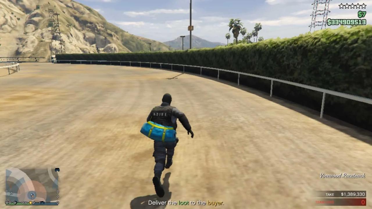 Running to the right hand side of the race track