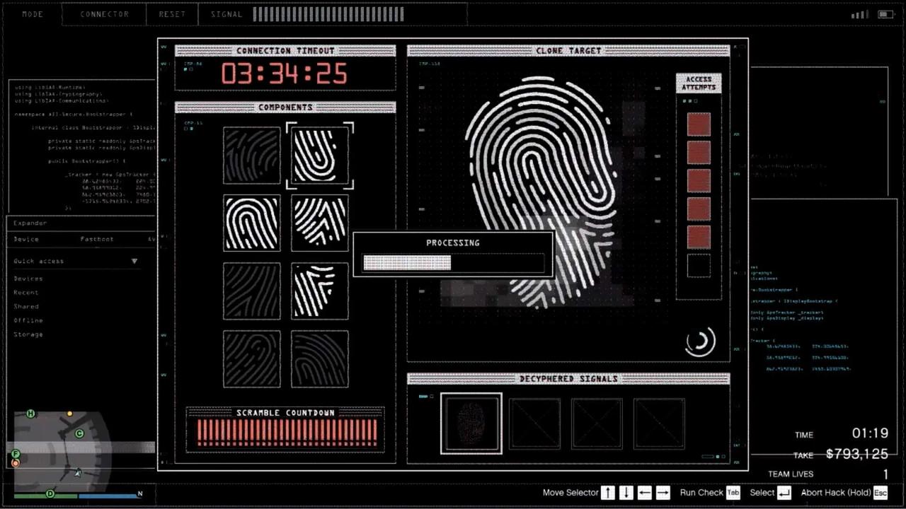Same fingerprint patterns, just a different location