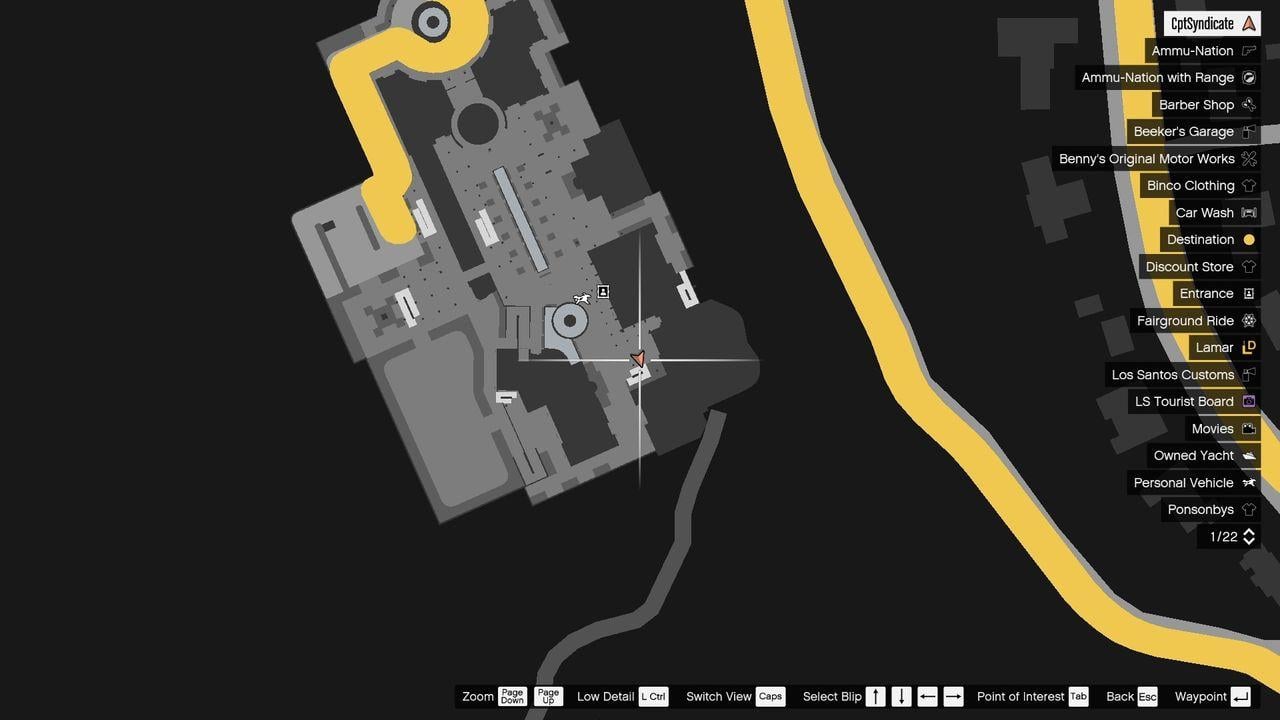 Map location of the possible manhole key #3.