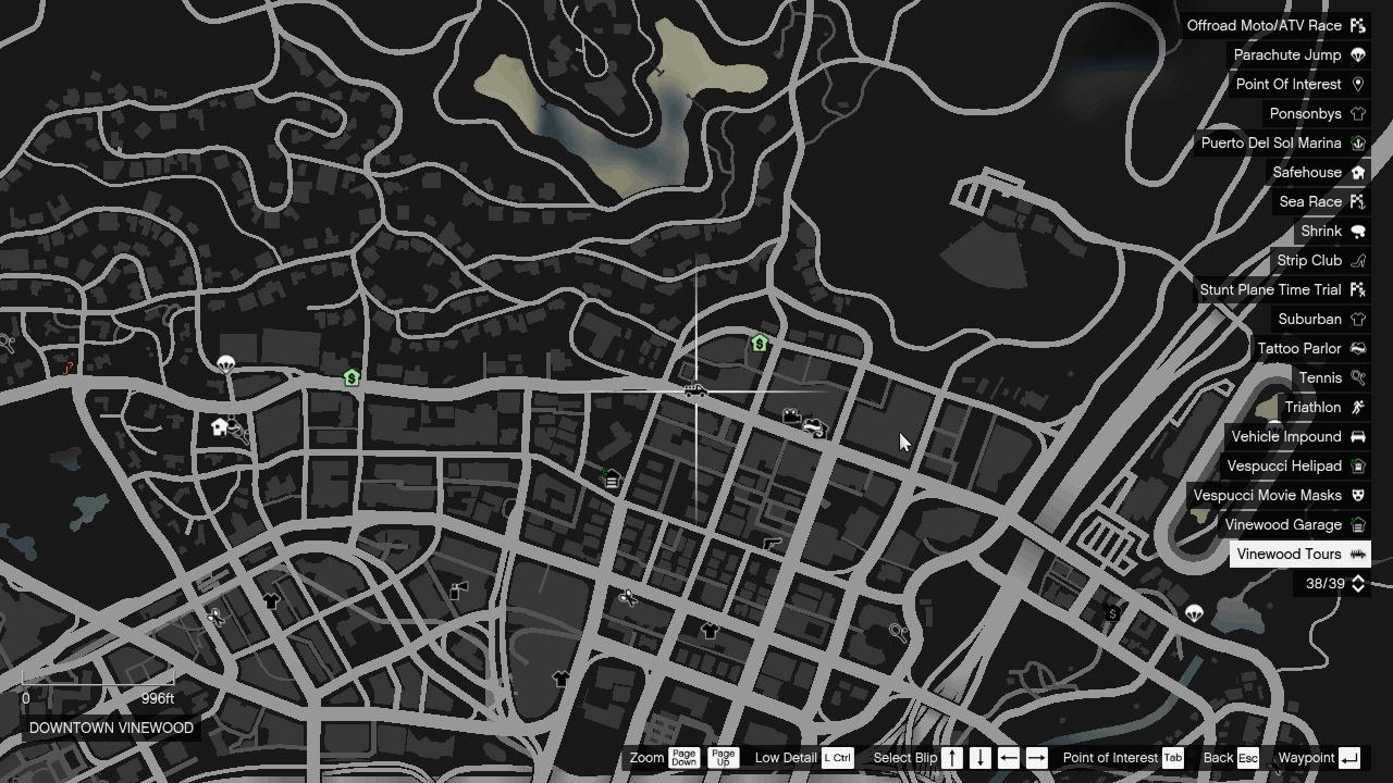 Bus Icon indicating the location of the bus on Alta Street in Downtown Vinewood just beside Up-N-Atom Burger joint