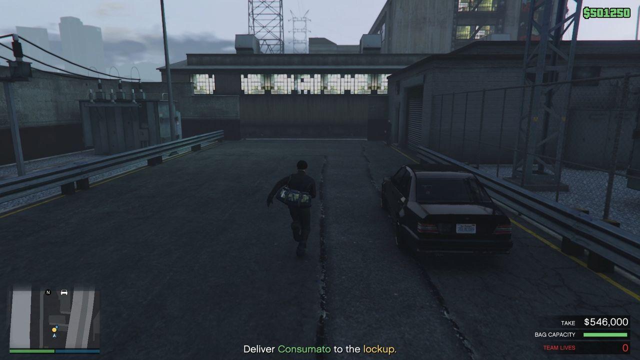 Running to the drop off point.