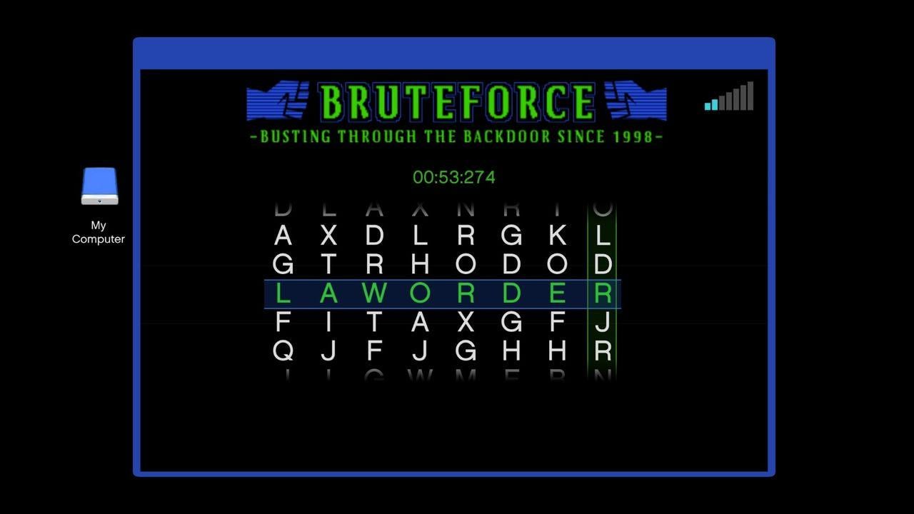 You will get the good ol' matching letters mini-game.