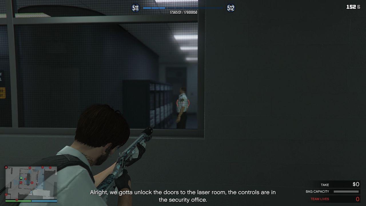 The guard inside the CCTV Server Room.