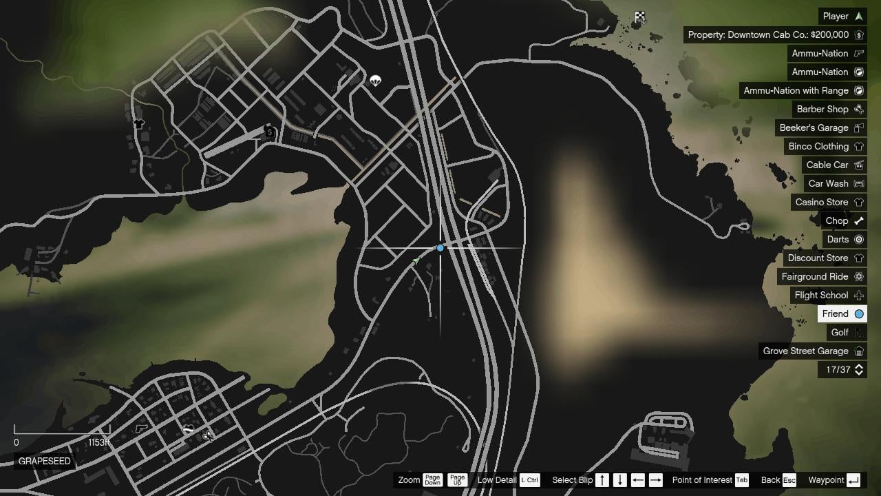 Junction of East Joshua Road and Route 1. it is in Sandy Shores area