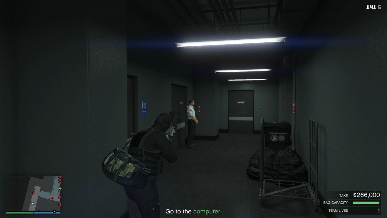 First guard you need to take out.