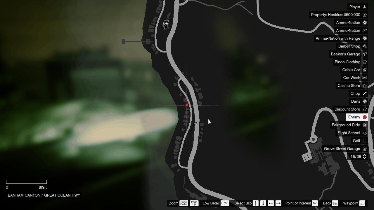 The robbery takes place right beside the 24/7 Supermarket. There is an ATM by the wall of the mart.