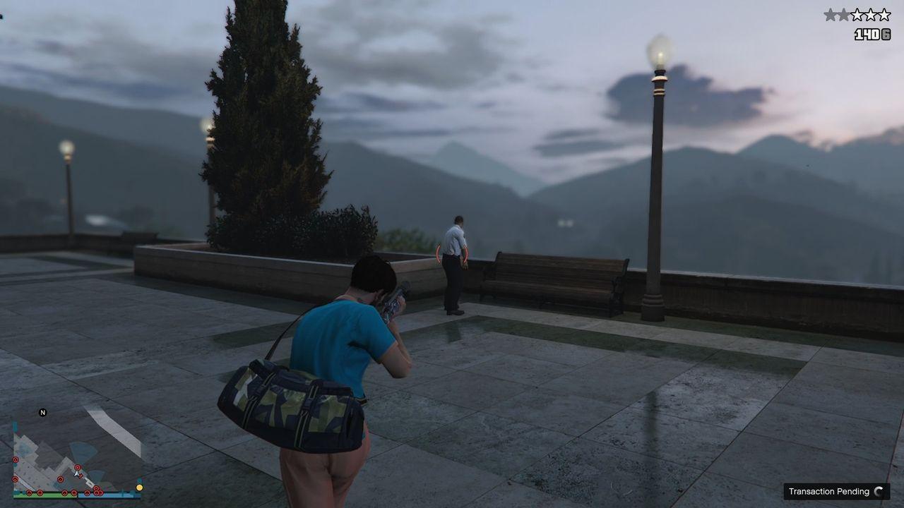 The guard right outside the exit point.