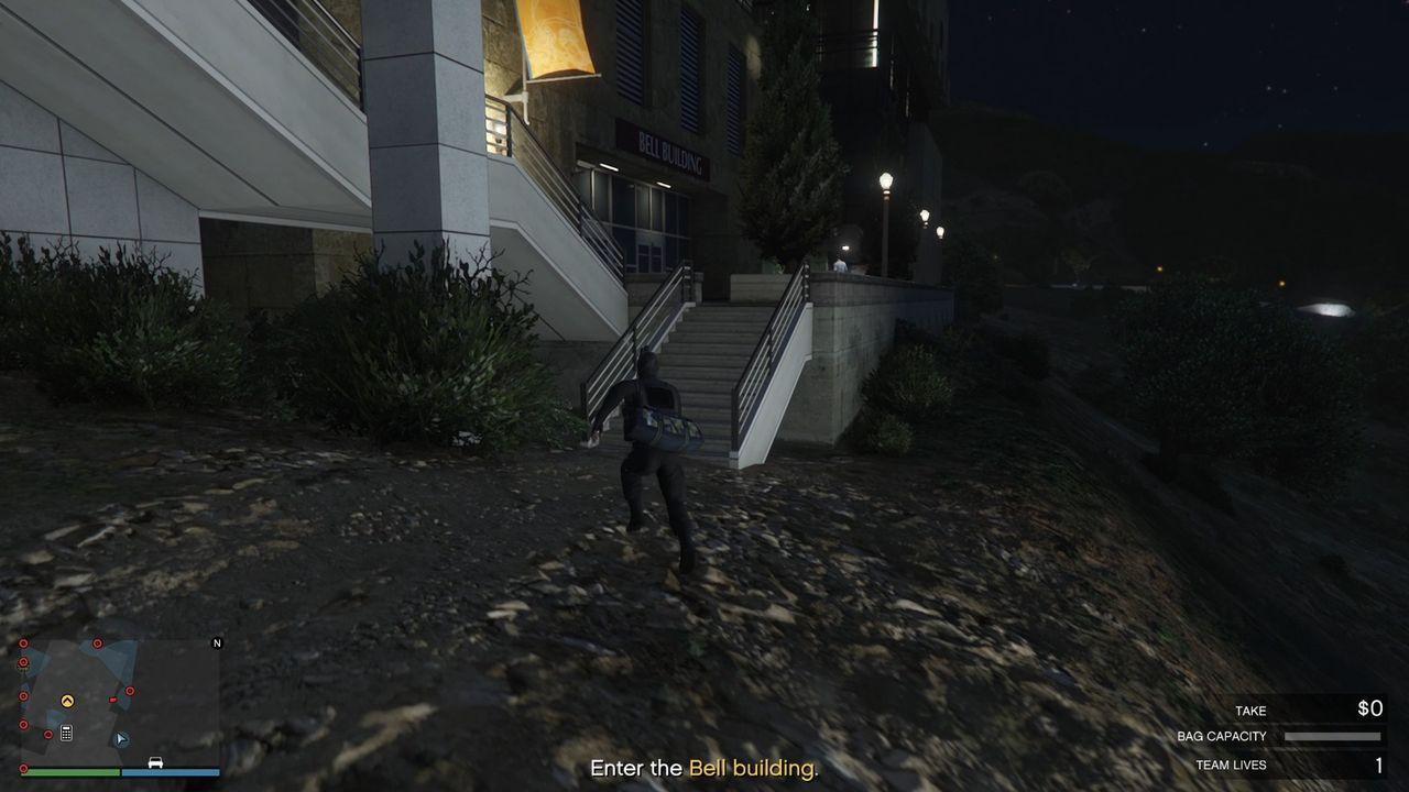 You can safely run up the stairs. You only need to be on the lookout for the guard.