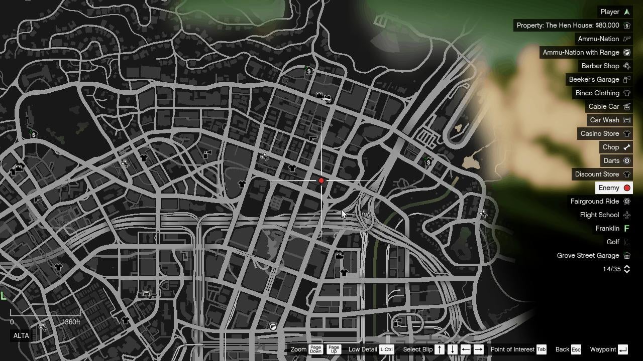 Alleyway in Alta where the event triggers