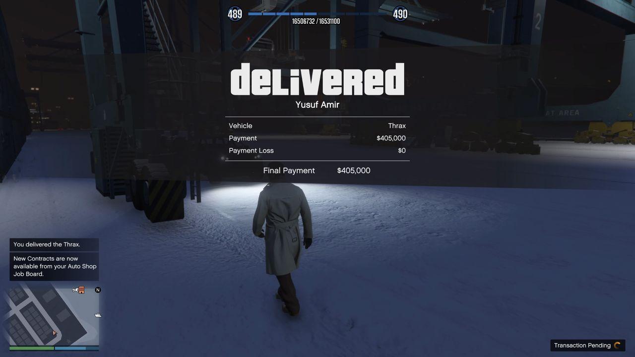 Thrax delivered to Yusuf without any payment loss.