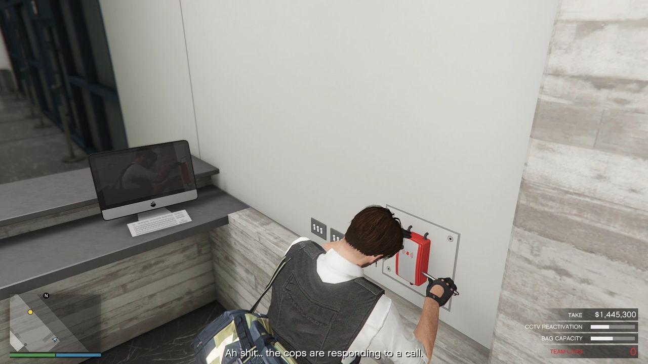 Disabling the security alarm.