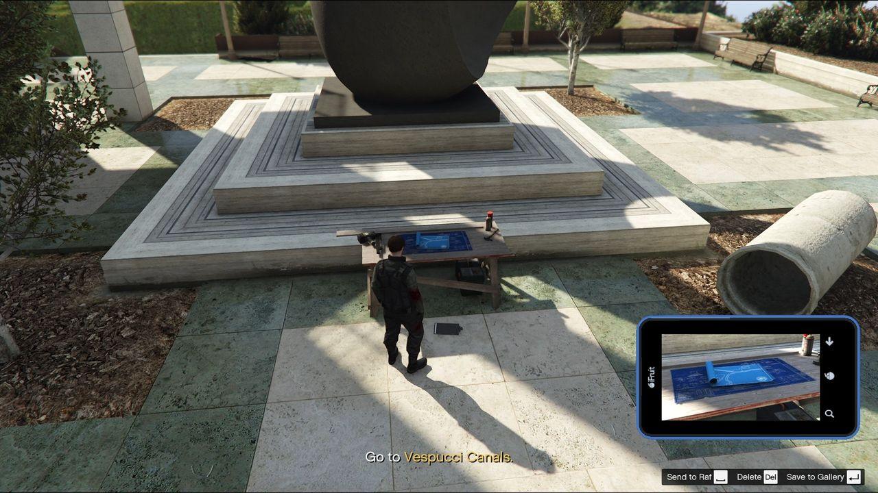 Take a picture of the blueprints and send them to Raf.
