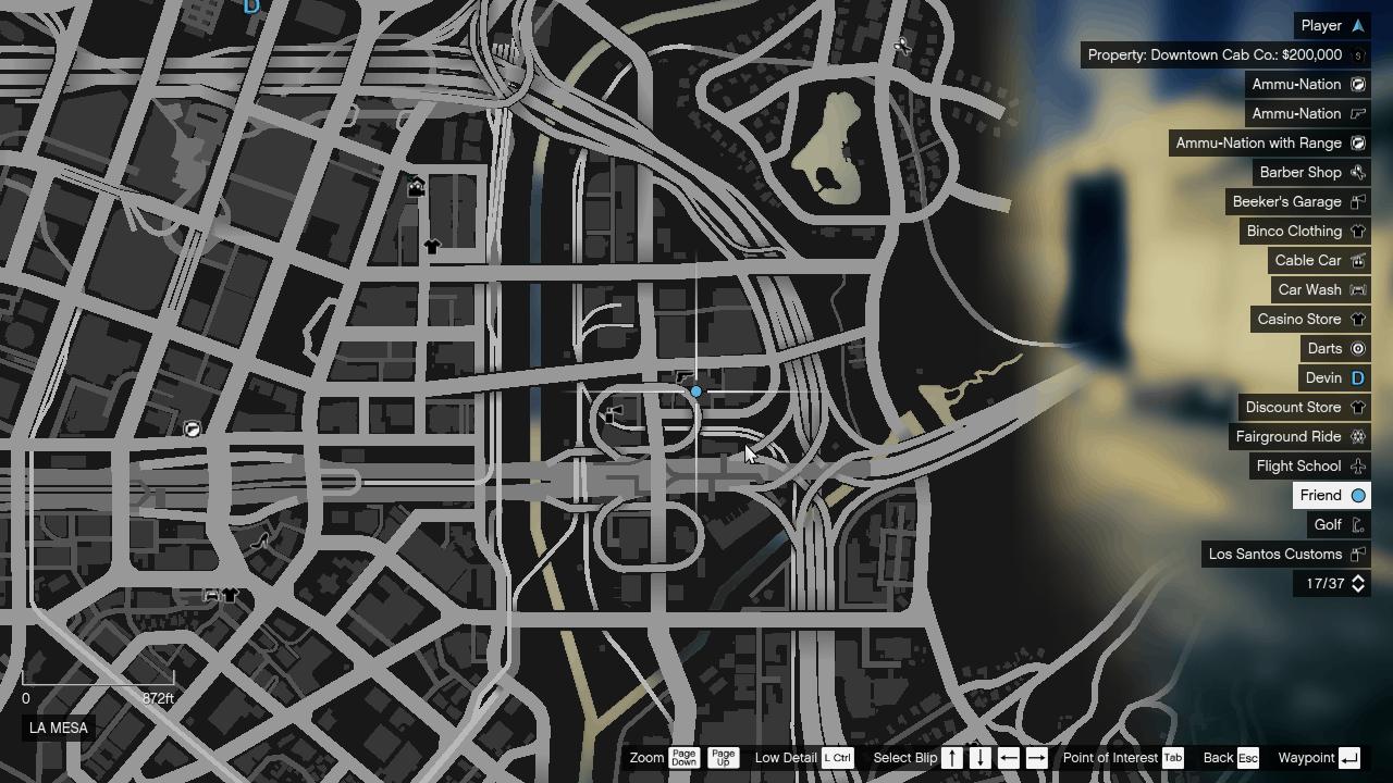 Location of the event in La Mesa beside the Ammu-Nation