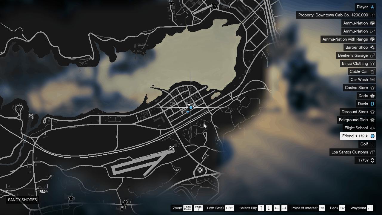 Right by the bar in Sandy Shores (in front of the Tattoo Parlor), you will see the blue blip pop up indicating the drunk couple