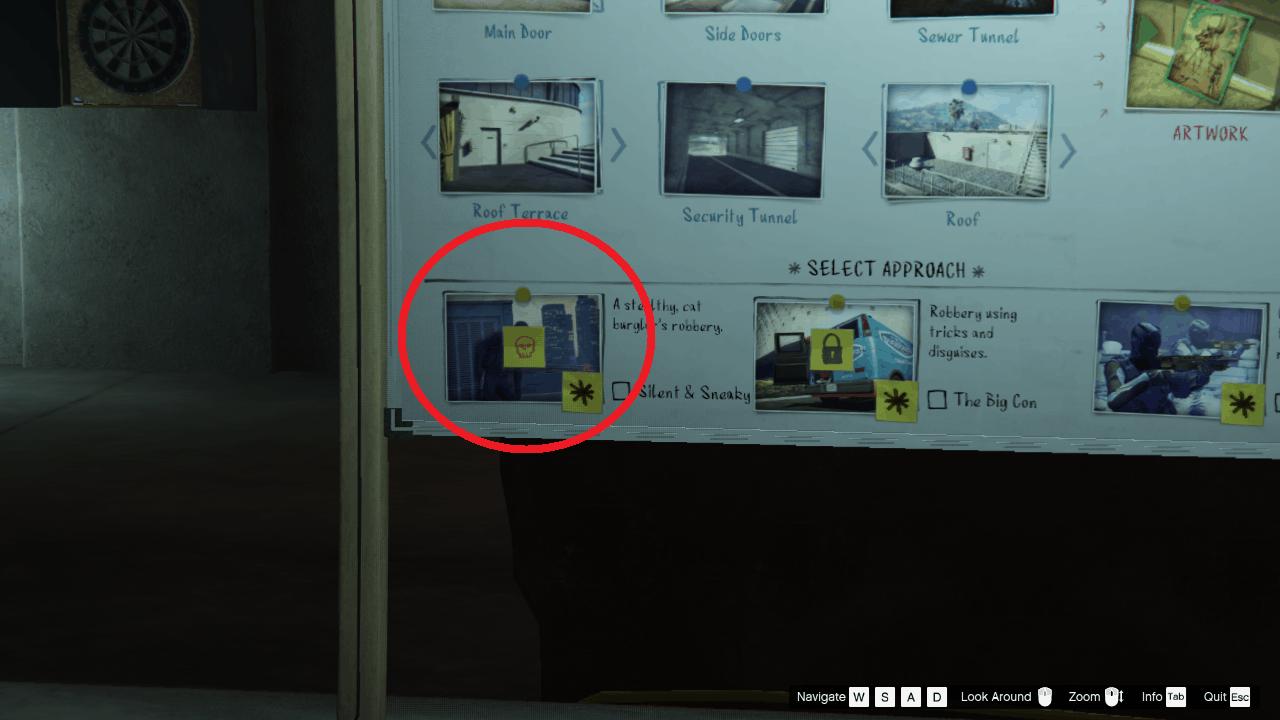 The red skull indicates that this approach will be done on "hard mode".