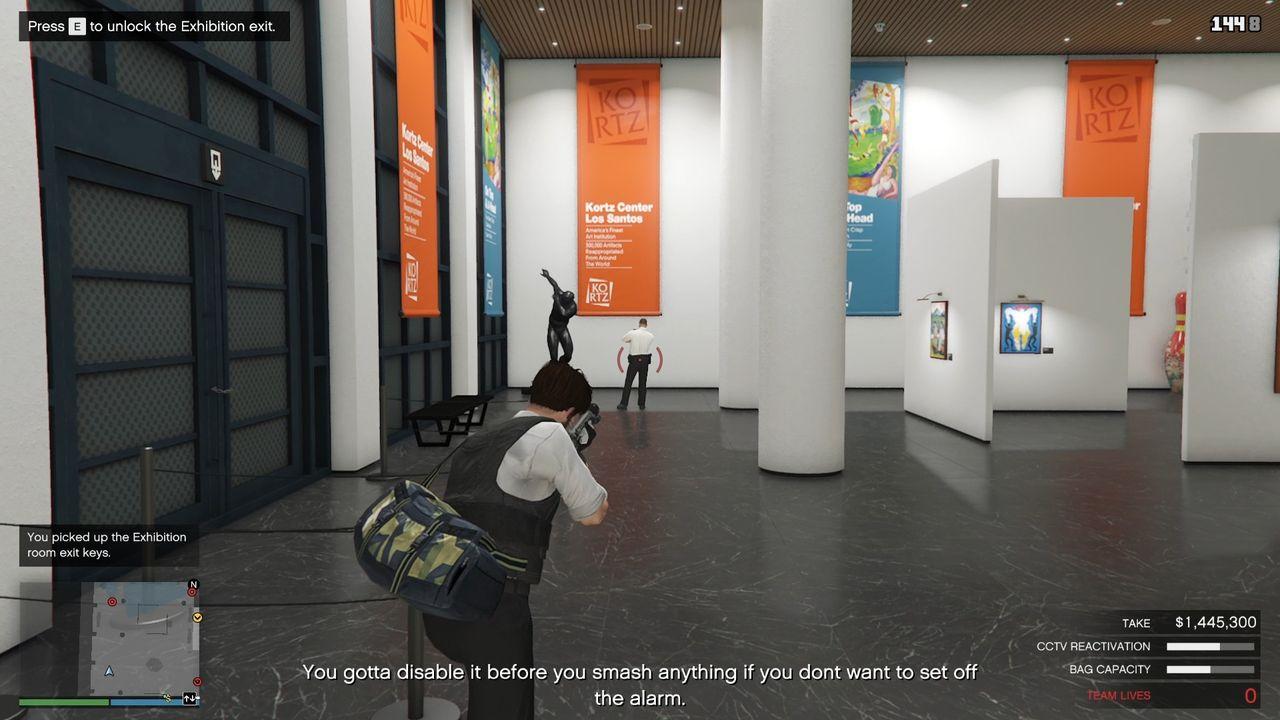 Take out this guard when he is standing here.
